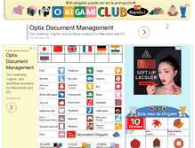 Tablet Screenshot of es.origami-club.com
